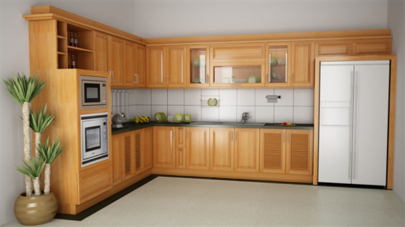 Có nên chọn thiết kế tủ bếp gỗ xoan đào? | Tủ Bếp PBS